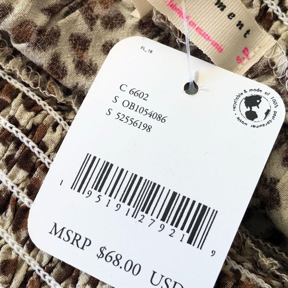 Free People FP Movement Leopard Off-Shoulder Top - Picture 7 of 16